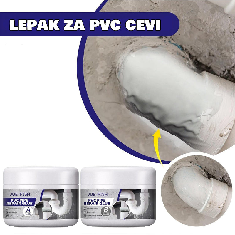 Lepak za Lepljenje PVC Cevi i Plastike A+B